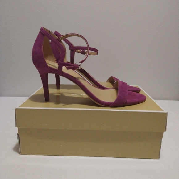 Michael Kors Shoes - Micheal Kors Garnet Leather Simone Mid Sandals